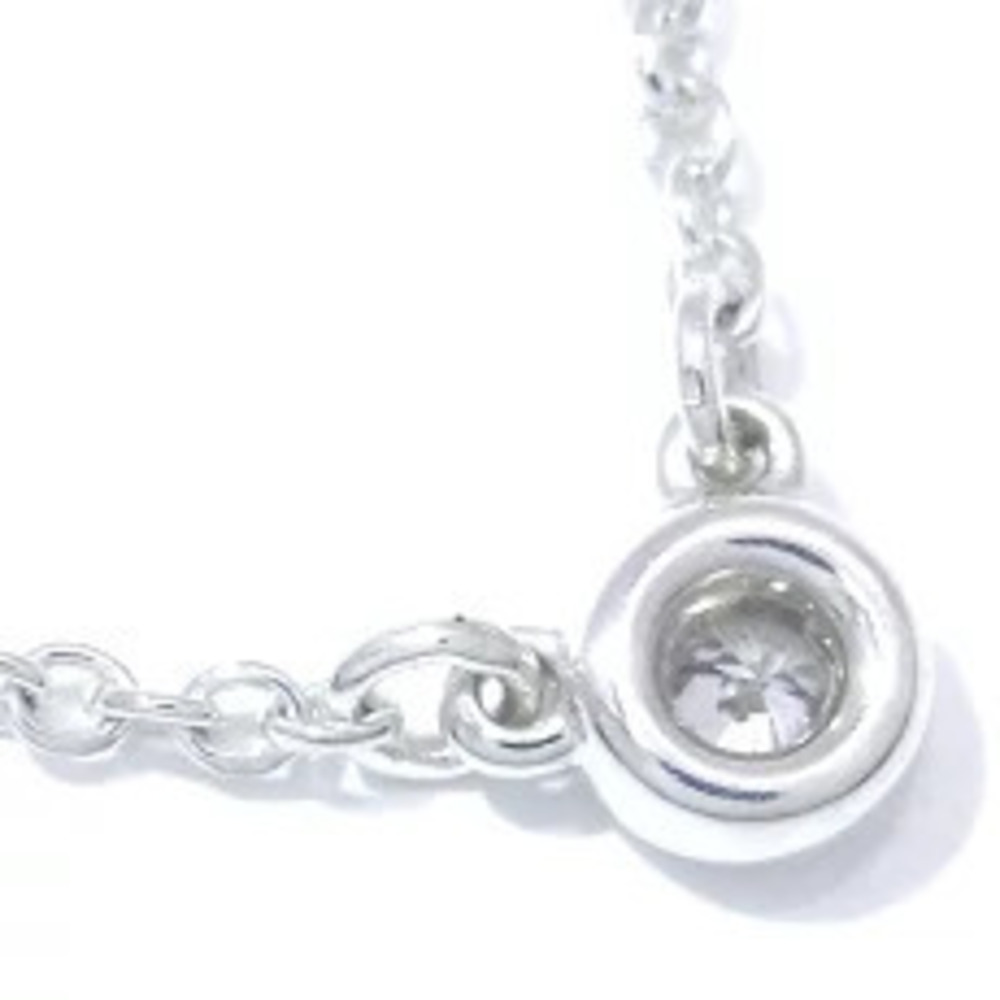 Tiffany Co Elsa Peretti By the Yard Diamond Pendant Necklace SV Sterling Black
